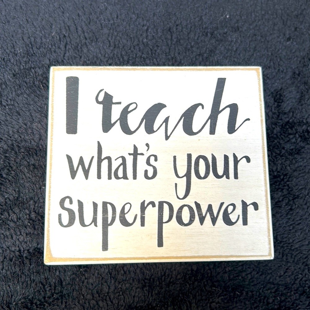 Wooden Teacher Appreciation Decor